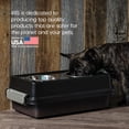 thumbnail image 4 of IRIS USA 2-in-1 Elevated Dog Bowls 6" H with Airtight Pet Food Storage Container 5 Lbs, Smoke/Black, 4 of 8