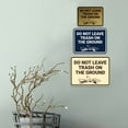 thumbnail image 2 of Signs ByLITA Classic Framed Do Not Leave Trash On The Ground Sign (Blue) - Small, 2 of 8