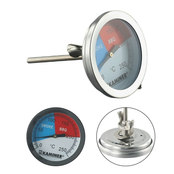 Feimier BBQ Grill Thermometer Edelstahl Analog Gasgrill Räucherofen Einbau Deckel,Yard, Garden & Outdoor Living