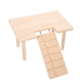 thumbnail image 4 of MasteelfCA Decorative Chinchilla Toy Wear-resistant Hamster Platform Wooden Guinea Pig Ramp, 4 of 9