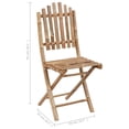 thumbnail image 2 of vidaXL Chaises de Jardin Pliantes 2 Pcs avec Coussins Bambou, 2 of 5