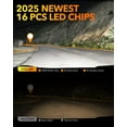 thumbnail image 4 of H11 9005 LED Headlight Bulbs Combo, 56000LM 700% Brighter 6500K Cool White, 1:1 Mini Size Plug & Play, IP68 Waterproof, 9005/HB3 H11/H9/H8 DRL Fog Light Replacement (4-Pack)., 4 of 10