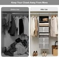 thumbnail image 5 of StorageWorks Hanging Closet Organizer with Drawers, 6-Shelf Storage Organizers, Gray, 13.6" x 12.2" x 42.5", 5 of 8