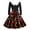 Brick Red, variant on Womens Christmas Dress 1950s Dress Snowflake Dress Plus Size Long Sleeve Cute Dress Holiday Plush V Neck Vintage Dresses Glitter Xmas Tree Print (Black, XL)