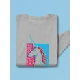 thumbnail image 3 of Unicorn Stencil Art Sweatshirt Women -Image by Shutterstock, Female 4X-Large, 3 of 4