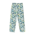 thumbnail image 6 of Balery Floral In Blue print Men's Pajama Pants,Ultra Lightweight Pjs,Lounge Pant-Large, 6 of 9