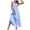 Blue formal dresses for women, variant on Wycnly Formal Dresses for Women Sleeveless Square Neck Solid Summer Maxi Dresses Elastic Waist Ruffle Sleeve Loose Swing Beach Casual Long Dress Blue xl Under $5