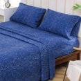 thumbnail image 2 of King Size Bed Sheets Set PC Soft Cooling Thread Count Microfiber Printed Sheet Deep Pocket Breathes Better Machine Washable Tropical Palm Tree Fronds Patterned Double, 2 of 6