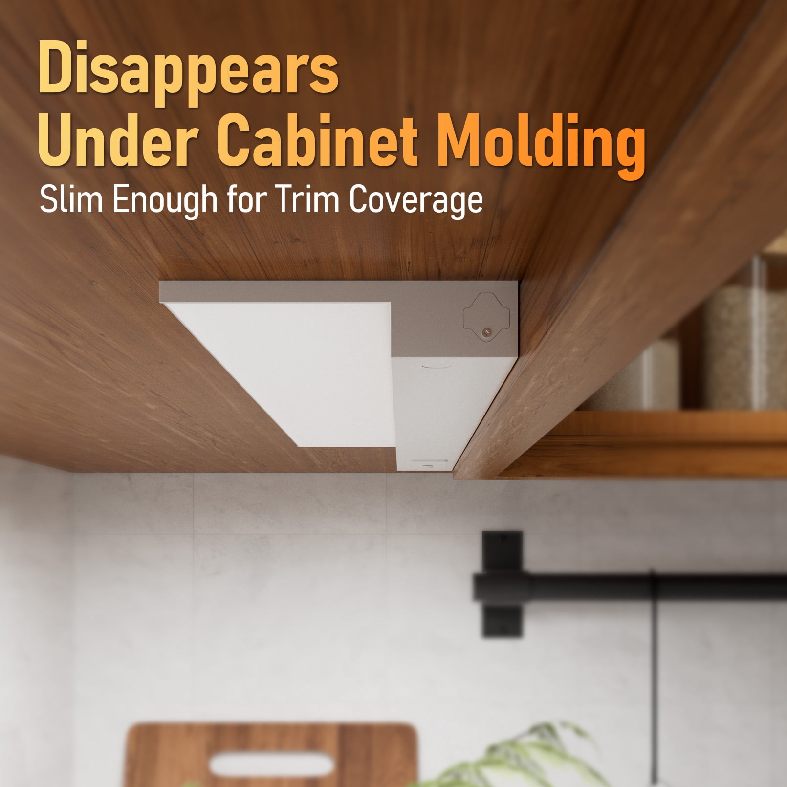 16W 5CCT LED Under Cabinet Lighting Fits 24-Inch Cabinets, Hardwired & Plug-In, 120V Ultra-Slim Linkable Dimmable Under Counter Lights, 2700K/3000K/35000K/4000K/5000K Selectable