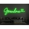 thumbnail image 2 of Glowneon Grandma With Heart Neon Sign, Family Wall Decor, 2 of 4