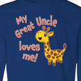 thumbnail image 4 of Inktastic My Great Uncle Loves me- cute giraffe Long Sleeve Youth T-Shirt, 4 of 5