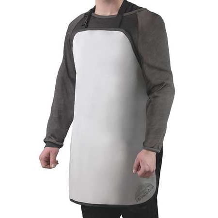 CPA-41A CP Apron, Wht, Polystr, 24 in. L x 30 in. W