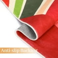 thumbnail image 4 of Hasoo 2' x 6' Hallway Runner Rug Colorful Washable Rug Sun Print Modern Boho Runner Rug for Room Laundry Room, Red/Green, 4 of 5