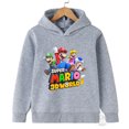thumbnail image 2 of Ropa infantil con estampado creativo de Super Mario, sudadera informal de calle para hermano, sudadera deportiva para exteriores, sudadera con capucha para hermano de 3 a 14 años, 2 of 5