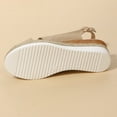 thumbnail image 6 of AXXD Beige Wedge Sandals for Women Summer Ladies Shoes Heel Sandals Solid Color Casual Sandals, 6 of 6