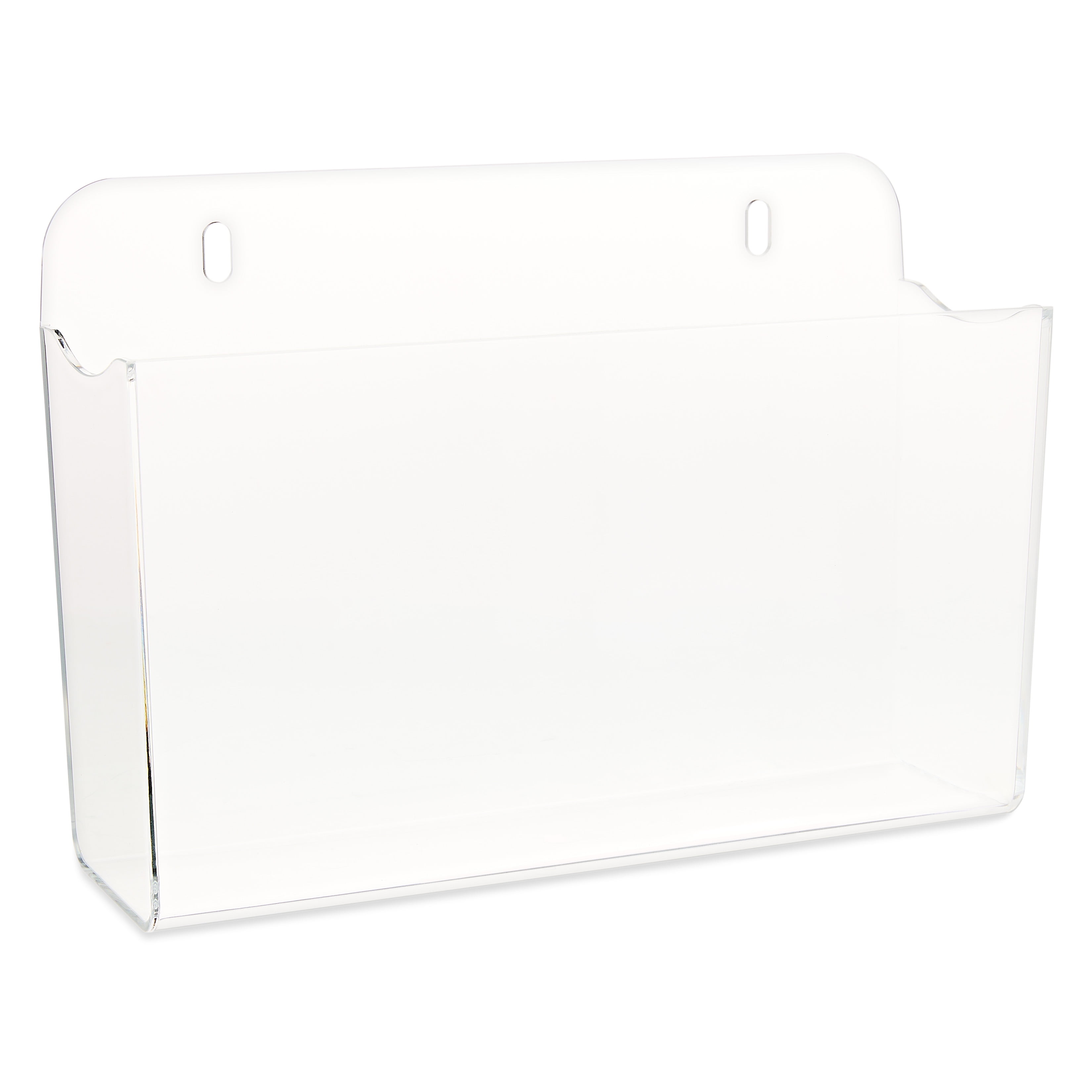(3 pack) Pen+Gear Acrylic Wall Pocket, 12.28"x3.89"x8.66", Clear, File Organizers, Wall Mount