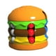 thumbnail image 1 of Juguete de cubo de hamburguesa y patatas fritas, regalo de cuentas giratorias novedoso para niños y adultos, rotación relajante, juego sensorial para, 1 of 8