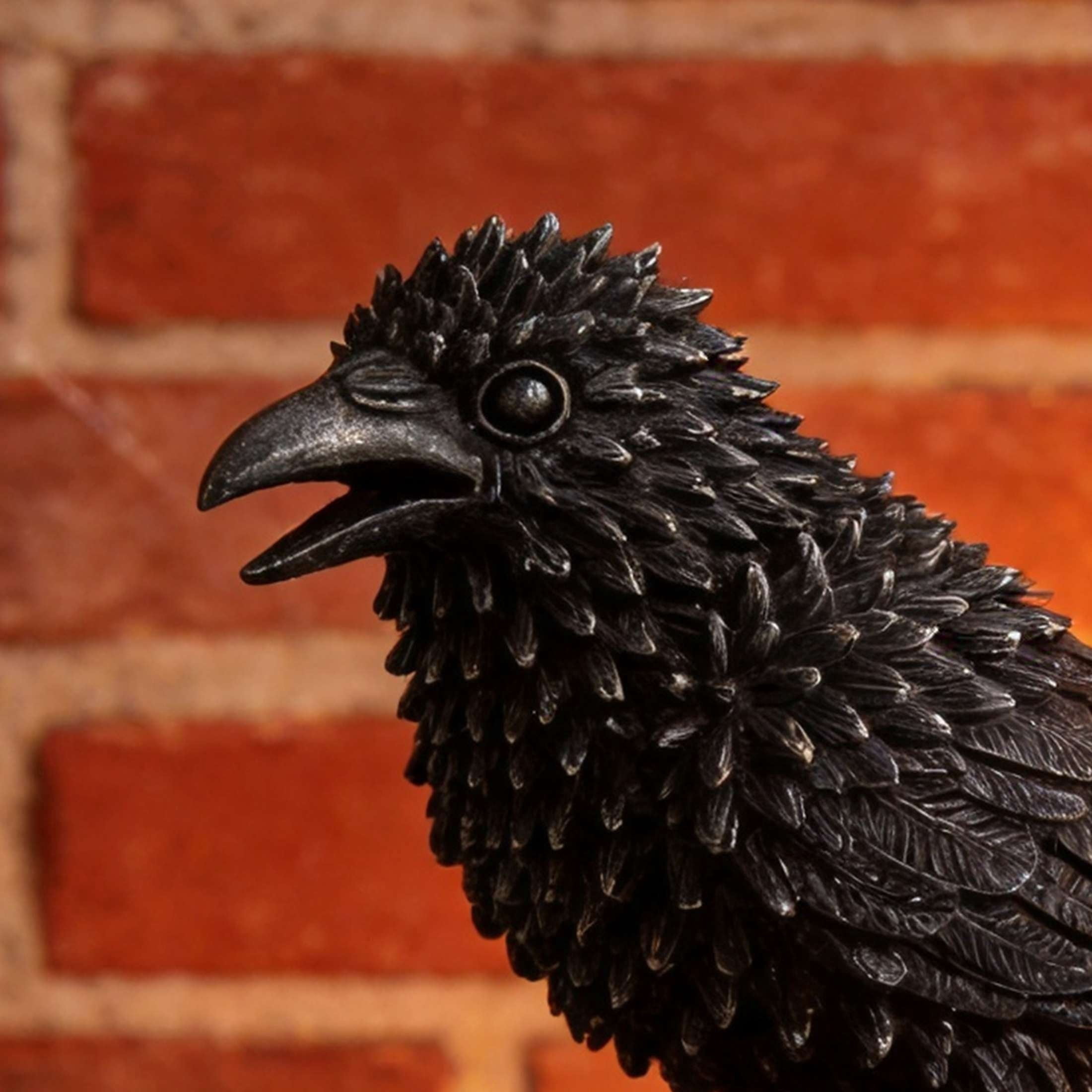 Resin Raven Decoration, Black, 4.3", Halloween by Way To Celebrate