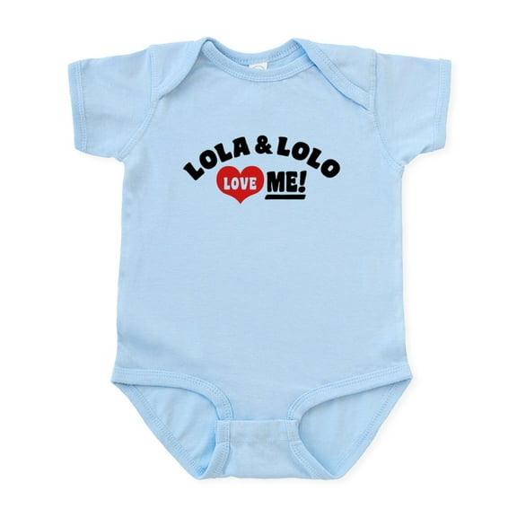CafePress - Lola And Lolo Love Me Infant Bodysuit - Baby Light Bodysuit, Size Newborn - 24 Months