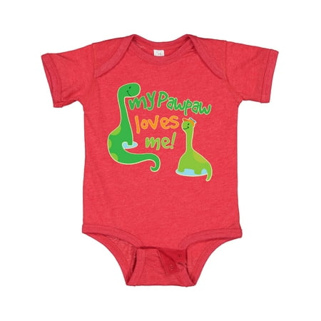 

Inktastic My PawPaw Loves Me Gift Baby Boy Bodysuit