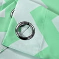 thumbnail image 2 of BalsaCircle 52" x 64" Mint Green Chevron Curtains Drapes Panels Grommet Window Treatments Decorations, 2 of 8