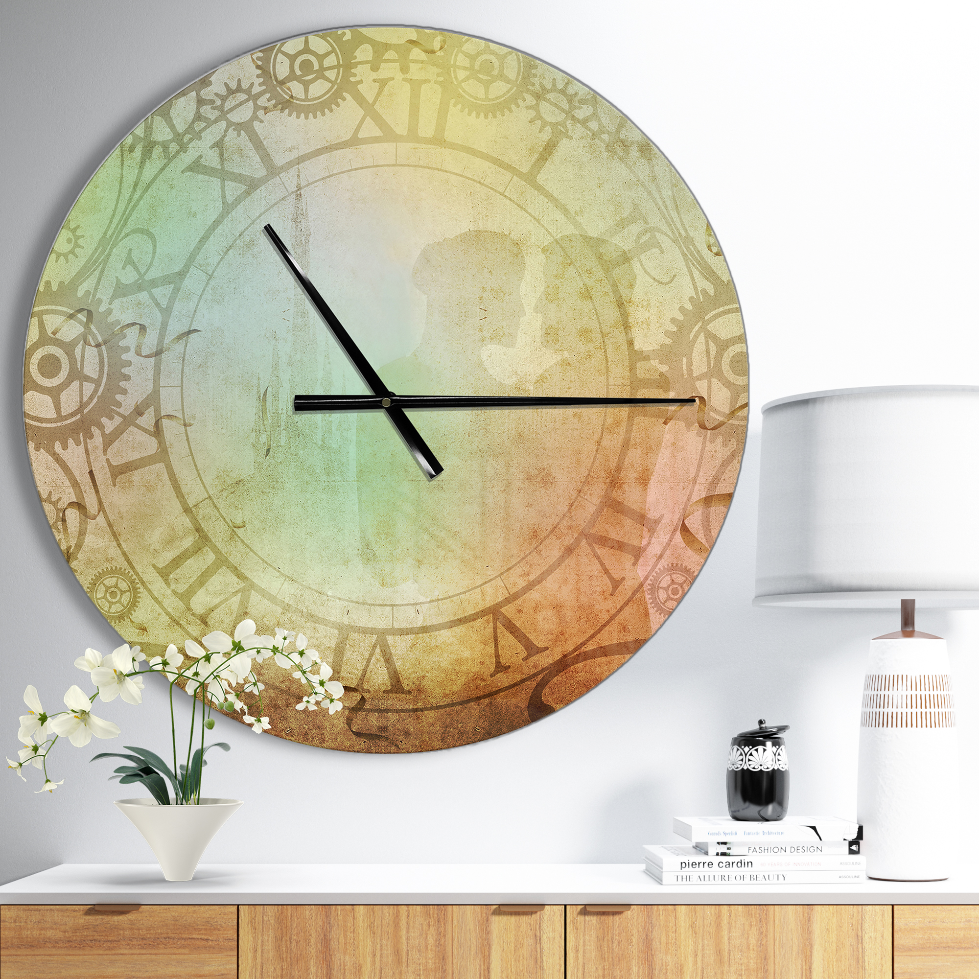 Designart 'Vintage Antique style ' Modern wall clock