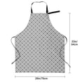 thumbnail image 5 of Bingfone Gray Plaid Apron Gifts For Men, Women Professional Grade Chef Apron for Kitchen,BBQ & Grill, 5 of 8