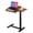 Brown, variant on EDX Overbed Bedside Lap Desk with Wheels and Tilt Top, Mobile Standing Lap Desk Pneumatic Adjustable Height for Home Office Bedroom Sofa, Black