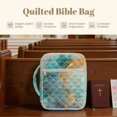thumbnail image 7 of Xixirimido Bible Cover, Bible Carrying Book Case for Women Men, Multi-pocket Protective Church Organizer Bag with Handle Christian Gift, Marble Print Pattern, 7 of 7