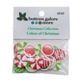 thumbnail image 2 of Buttons Galore Christmas Themed Buttons-Colors Of Christmas 18/Pkg, 2 of 2