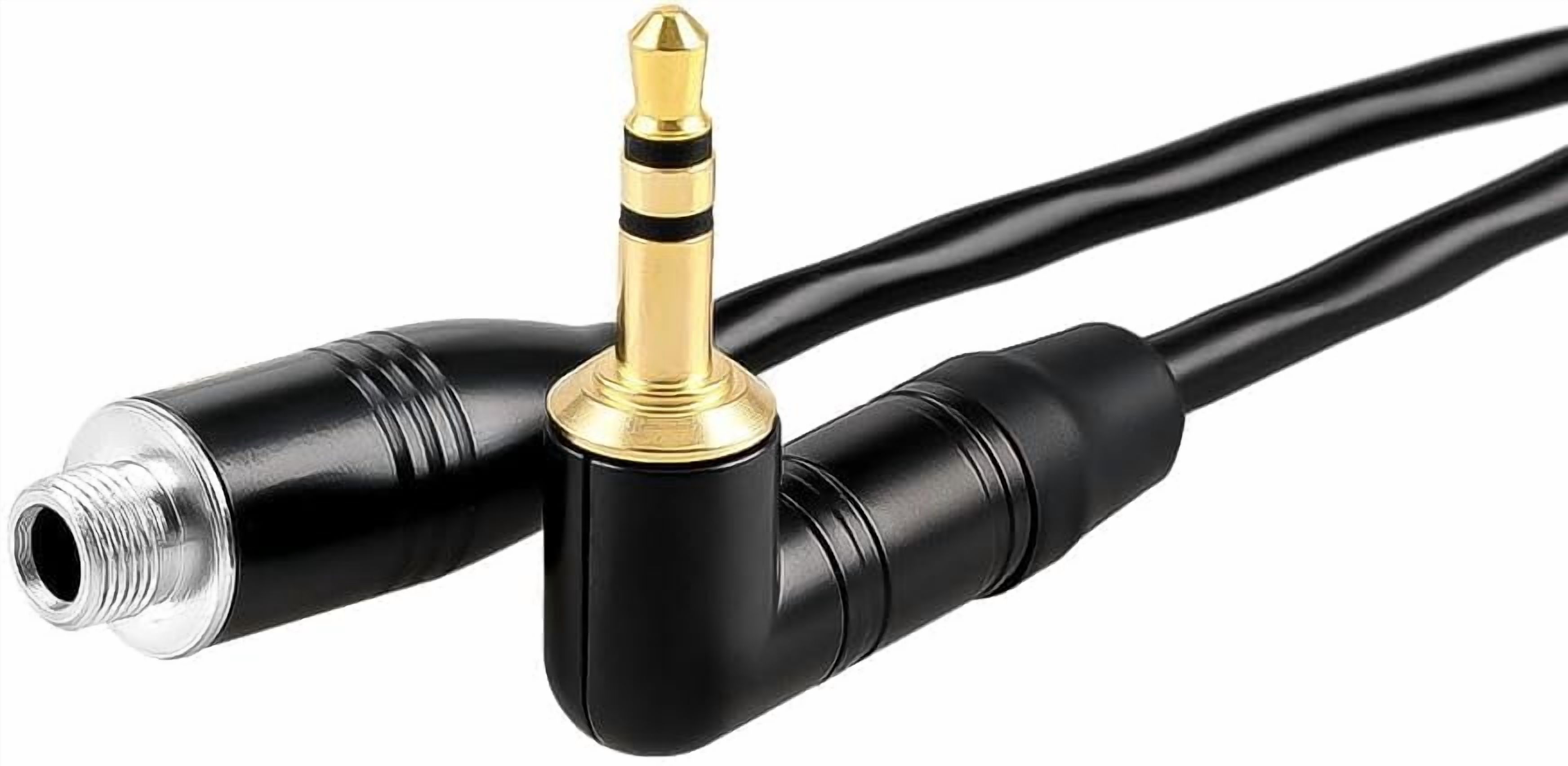 Alvin's Cables Tentacle Sync 3.5mm TRS Microphone Y-Cable for Tentacle Sync E Generator, for Track E Audio Recorder, for Camera Audio Input, External Mics, 30CM| 12inches