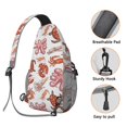 thumbnail image 2 of Vintage Coral and Starfish Pattern Lightweight Sling Backpack for Travel and Outdoor Adventures Multipurpose Crossbody Bag with Fashionable Appearance, 2 of 3