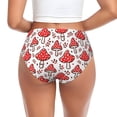 thumbnail image 3 of Womens Underwear Amanita Red Mushroom Cuteness No Show Seamless Underwear for Women, Soft Stretch Women's Panties, Hipster Ladies Panties Bikini Underwear Briefs, 3 of 6