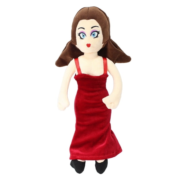 uiuoutoy Princess Pauline Plush Toy Stuffed Doll 12'' Peach Red Figure Gift for Kids