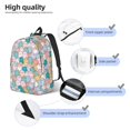 thumbnail image 4 of Lsque Colorful Cute Pig Pattern Canvas Daypack, Durable Backpack, High-quality Versatile Backpack,Vintage Compact Backpack-Small, 4 of 6