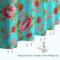 thumbnail image 6 of Pioneer Flower Floral Print Pattern Shower Curtain 72"x72", Bathroom Decorative Shower Curtain Set with 12 Hooks, Waterproof Washable, 6 of 6