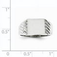 thumbnail image 3 of 14k White Gold Signet Ring, 3 of 3