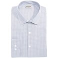 thumbnail image 1 of Kenneth Cole Mens Techni-Cole Button Down Dress Shirt, Blue, 17.5" Neck 32-33" Sleeve, 1 of 1