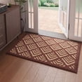 thumbnail image 1 of Iumwxz Carpet Bathroom Non Slip Mat Absorbent Floor Rug Entry Foot Bedroom Durable Backing Soft Machine Washable Home Household Wash Mat Decor Brown, 1 of 6