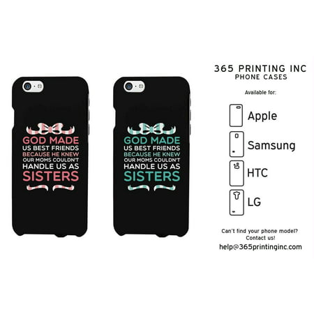 God Made Us Cute BFF Matching Phone Cases For Best Friends Great Gift (Best Us Made Antivirus)