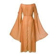 thumbnail image 4 of EIMELI Robe d'Été pour Femmes Rétro Cosplay Vintage Soirée Boîte de Nuit Élégante Robes Polyester Bleu G, 4 of 4