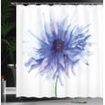 thumbnail image 4 of Ambesonne Nature Shower Curtain, Earth Cornflower, 69"Wx84"L, Navy Blue White, 4 of 5