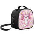 thumbnail image 5 of Yuyamidu Cute Axolotl Lunch Bag Large Capacity Insulated Lunch Bag with Adjustable Strap Portable Thermal Picnic Cool Bags Personalized for School Camping Picnic, 5 of 6