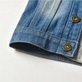 thumbnail image 7 of Toddler Jean Jacket Boys Long Sleeve Boys Denim Hoodie Blue Jacket Spring Jackets Kids Jackets Boys Size 2-3 Years, 7 of 7