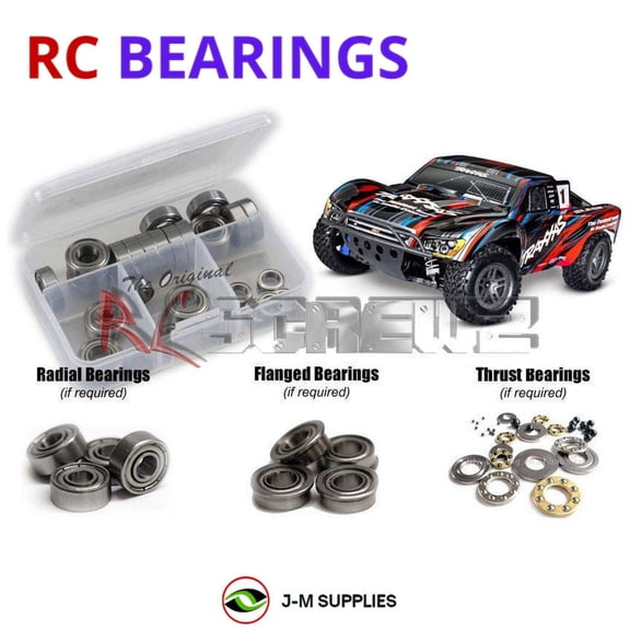 RCScrewZ Metal Shielded Bearing Kit tra116b for Traxxas Slash BL-2S 4x4 #68154-4 RC Car | PRO