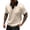 03# Beige, variant on IhhxPro Men's Knit Collared Shirt Short Sleeve Contrast Collar Tee Casual Golf Breathable Cotton Fit Summer S-2XL