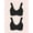 Black 2PK, variant on , The Vivien, Nursing Sports Bra, Wireless, Unpadded Cups, Nursing Clips, Drop Down Cups, Breathable Cotton (Women's)