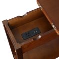 thumbnail image 5 of Convenience Concepts American Heritage Flip Top End Table with Charging Station and Shelf, Espresso, 5 of 8