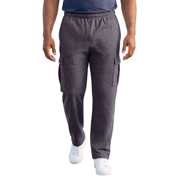 KingSize Men's Big & Tall Ultra-Comfort Fleece Cargo Sweatpant