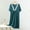 01 Army Green, variant on Weiqiqre Plus Size Pajamas for Women Nightgown V Neck Pleated Sleepwear Short Sleeve Lace Trim Nightshirt Boyfriend Sleepdress